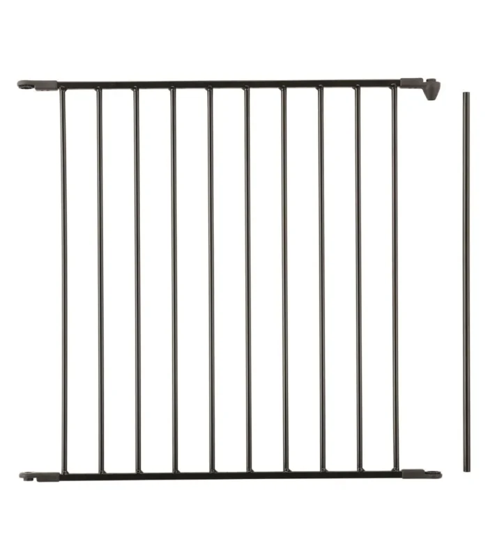 BH71560S Flex3 Çocuk Güvenlik Kapısı Uzatma Parçası Siyah Metal (72 Cm) - Parkzon
