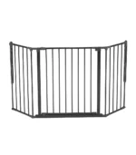 DUN56216 FLEX M MODÜLER ÇOCUK GÜVENLİK KAPISI SETİ 90-146 CM SİYAH METAL - PARKZON